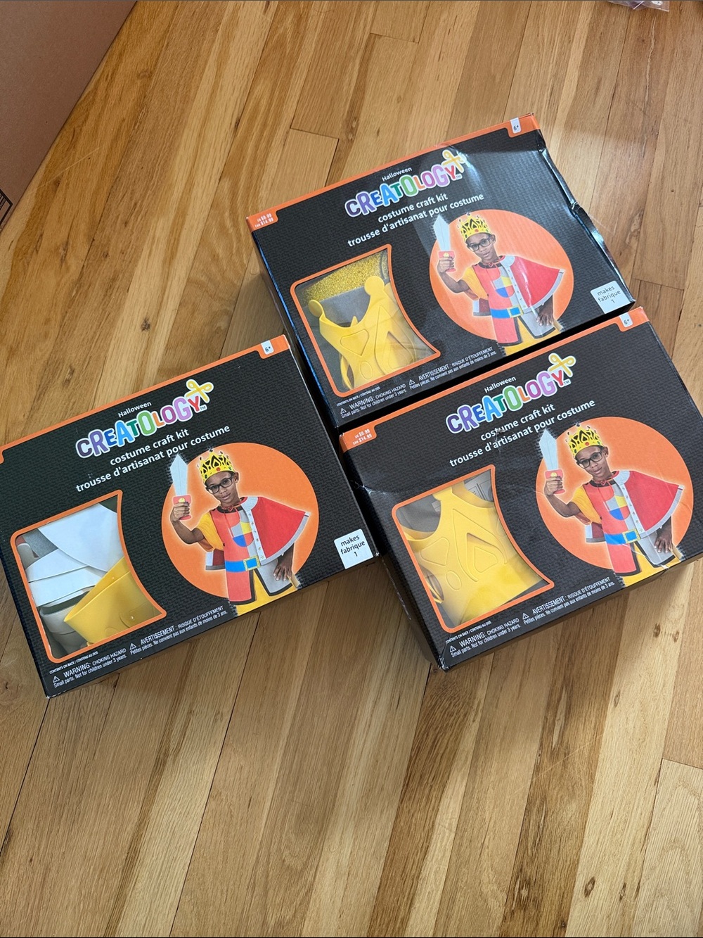 NIB Bundle of 3 Creatology Kids Yellow Crown & Cape Costume Kit - Royal Dress-Up
